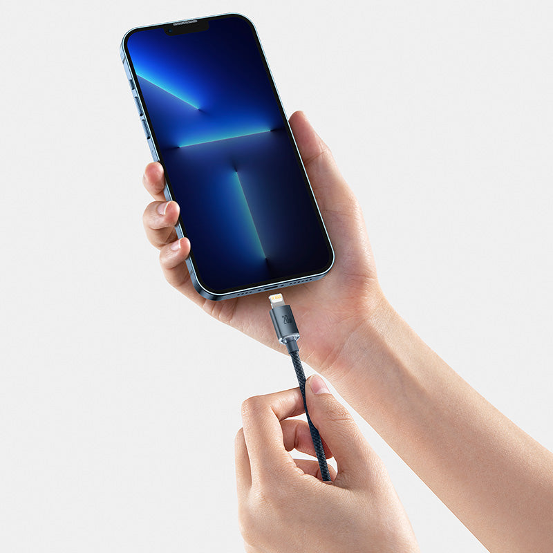 Baseus Crystal Shine Series 20W PD Fast Charging Data Cable Type-C to Lightning 1.2m