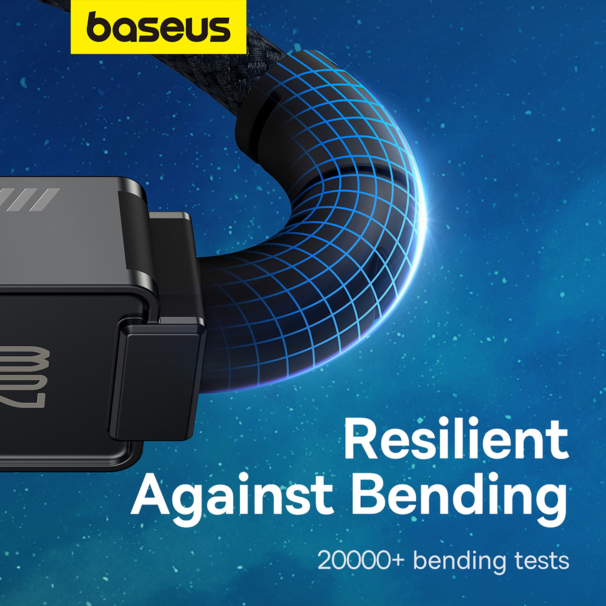 Baseus Unbreakable Series Fast Charging Data Cable Type-C to iP 20W 1m Cluster Black