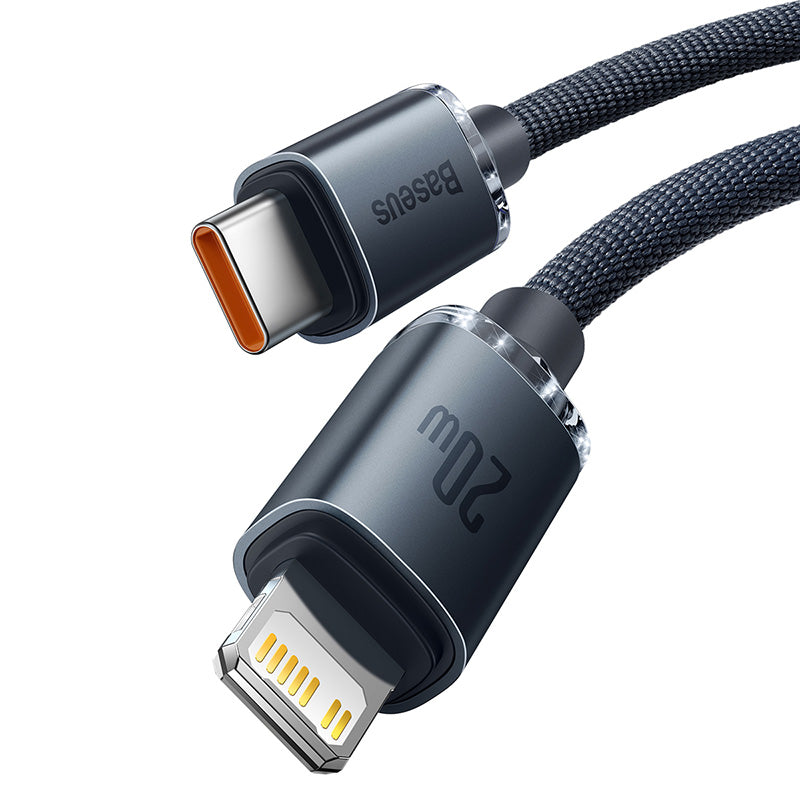 Baseus Crystal Shine Series 20W PD Fast Charging Data Cable Type-C to Lightning 1.2m