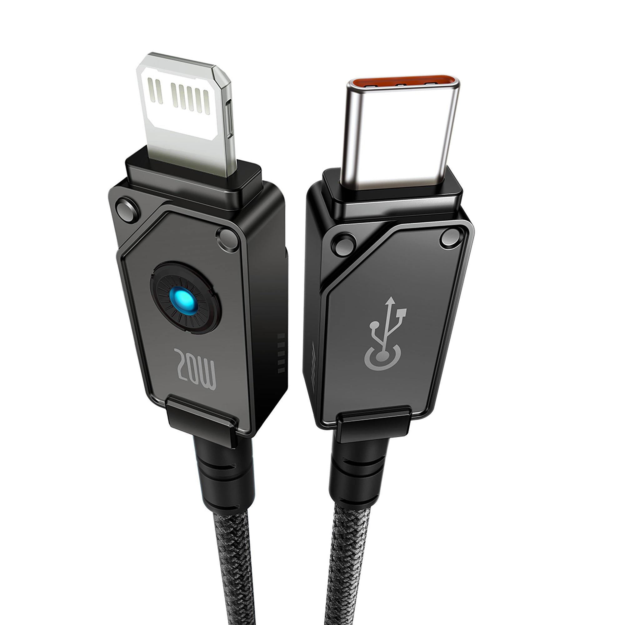 Baseus Unbreakable Series Fast Charging Data Cable Type-C to iP 20W 1m Cluster Black