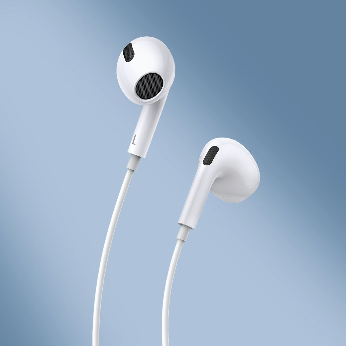 Baseus C17 Encok Type C Lateral In-Ear Wired Earphone with Remote White