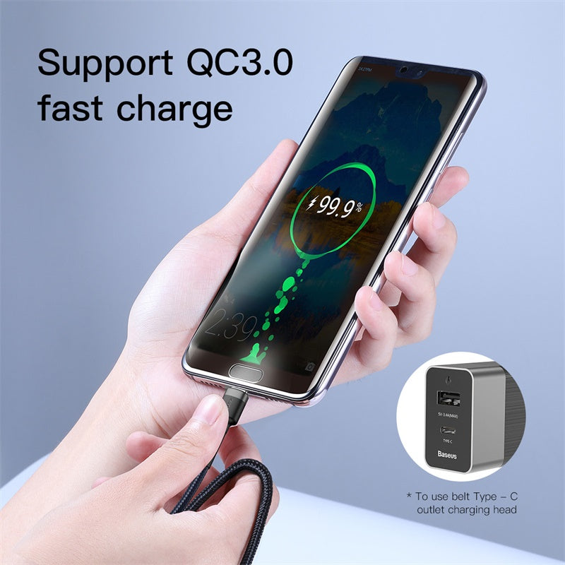 Baseus Cafule Series Fast Charging and Data Cable Type C to Type C 60W 1M Black