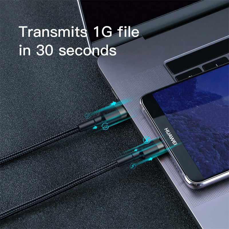 Baseus Cafule Series Fast Charging and Data Cable Type C to Type C 60W 1M Black