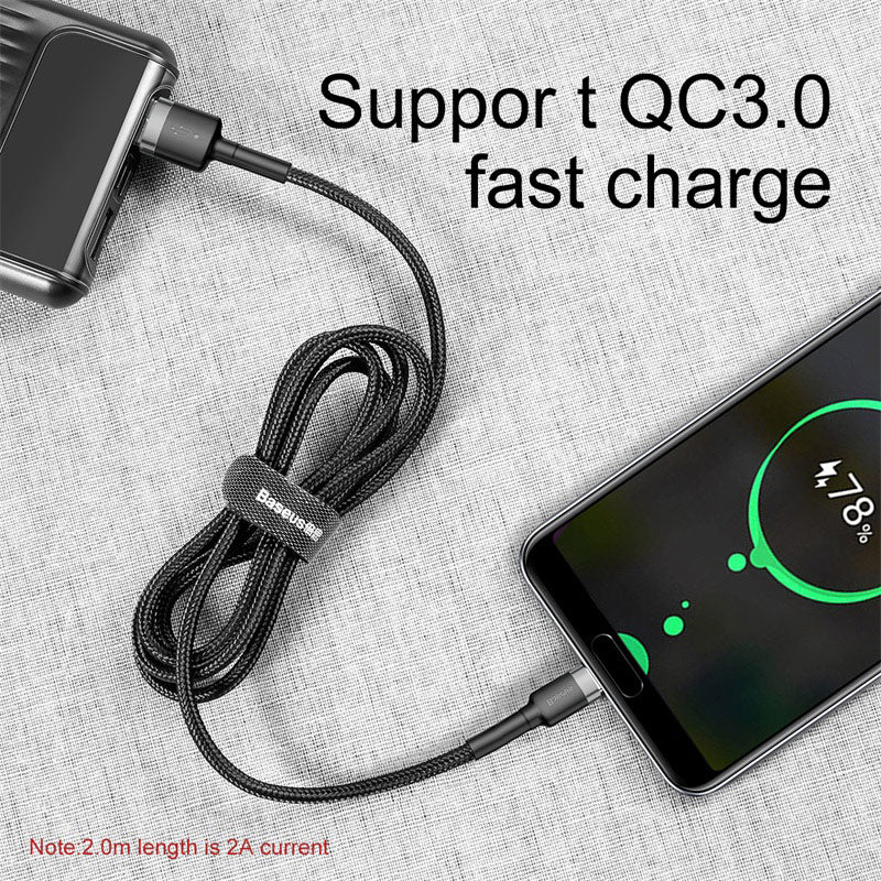 Baseus Cafule Series Fast Charging and Data Cable USB to Type C 2A 2M Gray