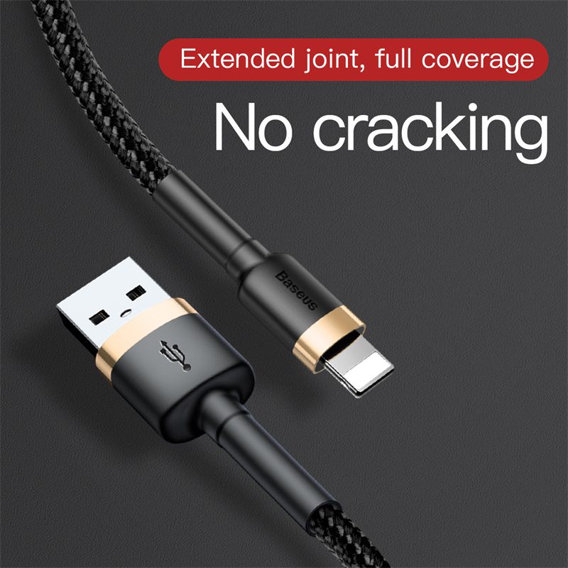 Baseus Cafule Series Fast Charging and Data Cable USB to iOS 1.5A 2M Black