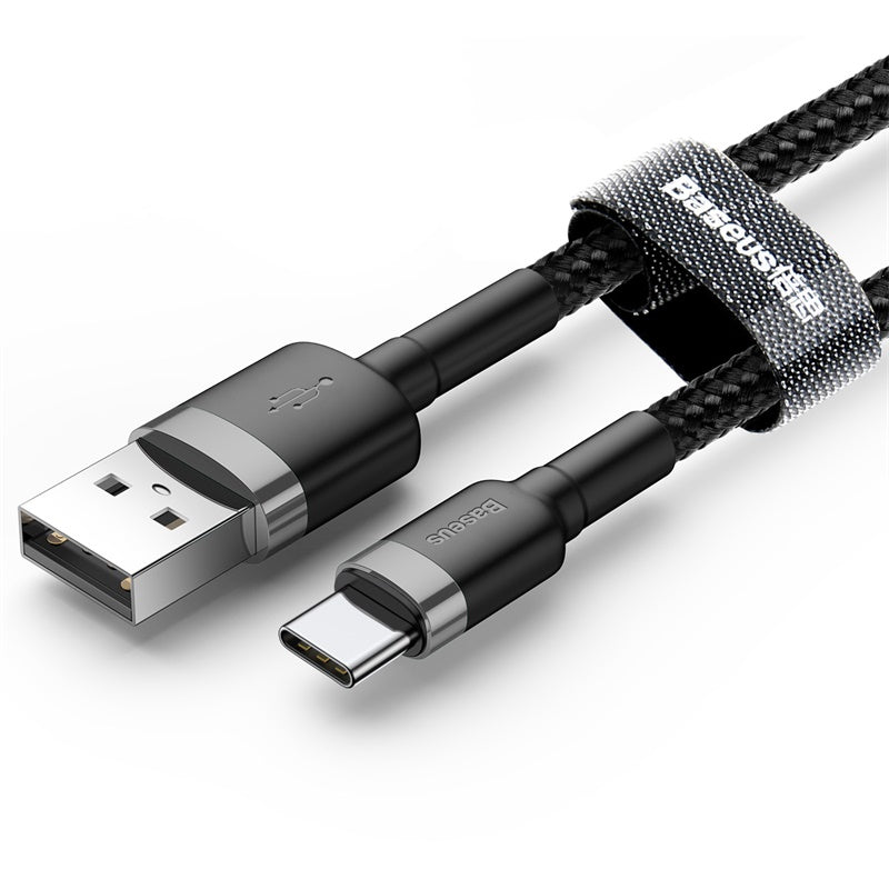 Baseus Cafule Series Fast Charging and Data Cable USB to Type C 2A 2M Gray