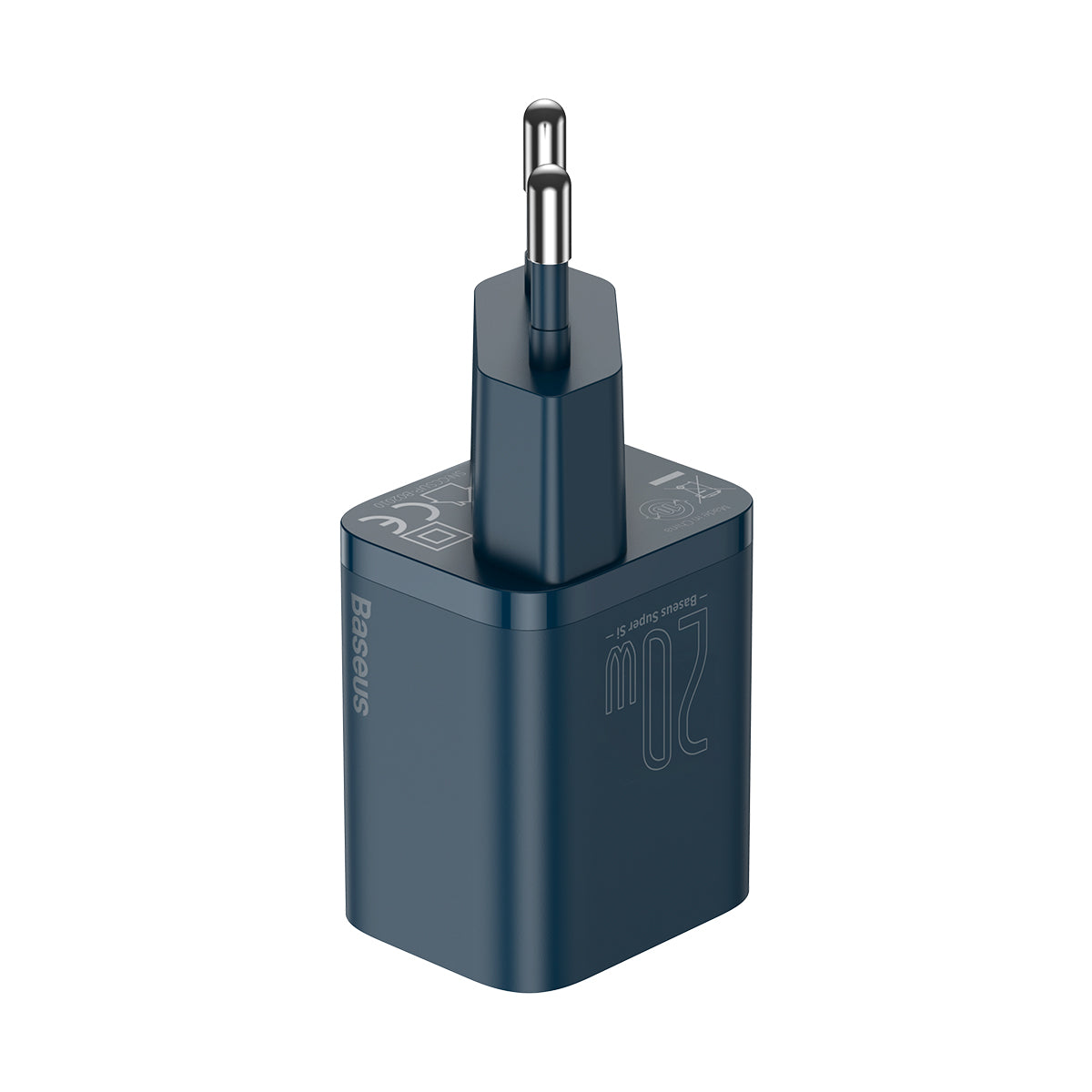 Baseus Super Si 20W Quick Charger and 1M Type C to iOS Cable - Blue