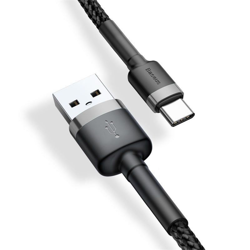 Baseus Cafule Series Fast Charging and Data Cable USB to Type C 2A 2M Gray