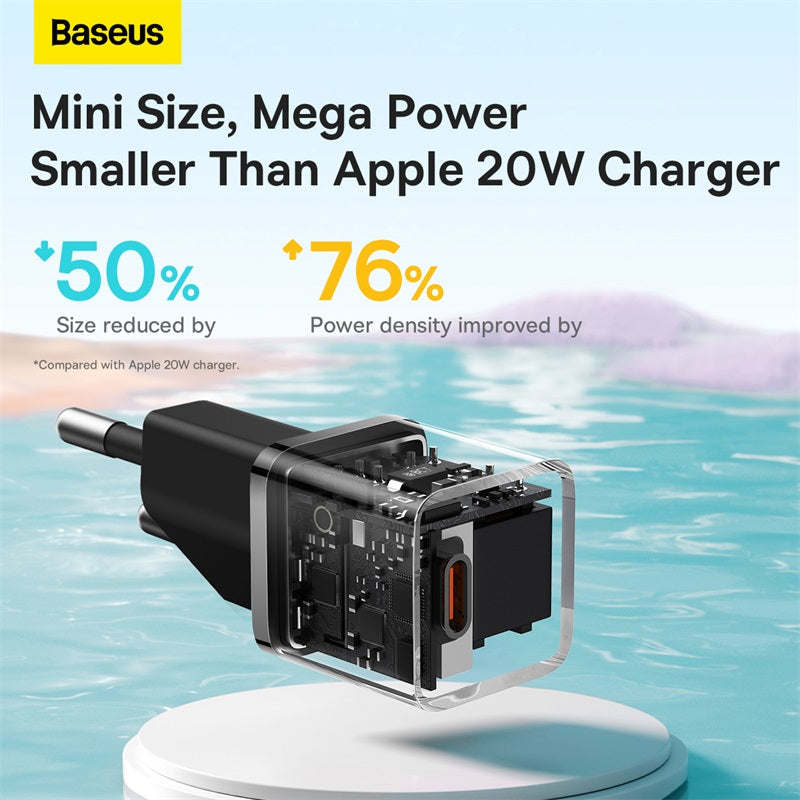 Baseus GaN5 Series Fast Charger Mini PD 20W