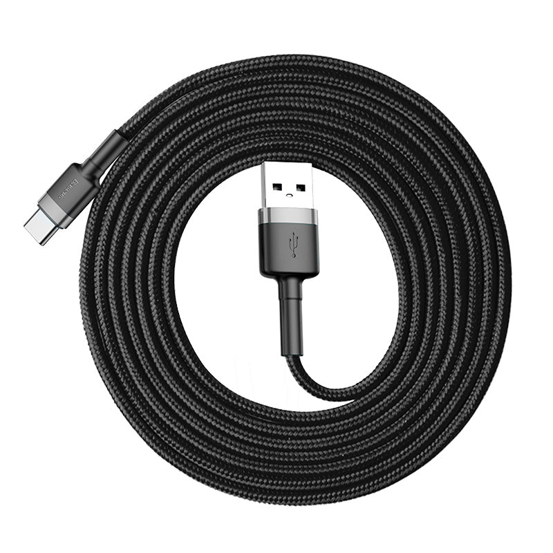 Baseus Cafule Series Fast Charging and Data Cable USB to Type C 2A 2M Gray