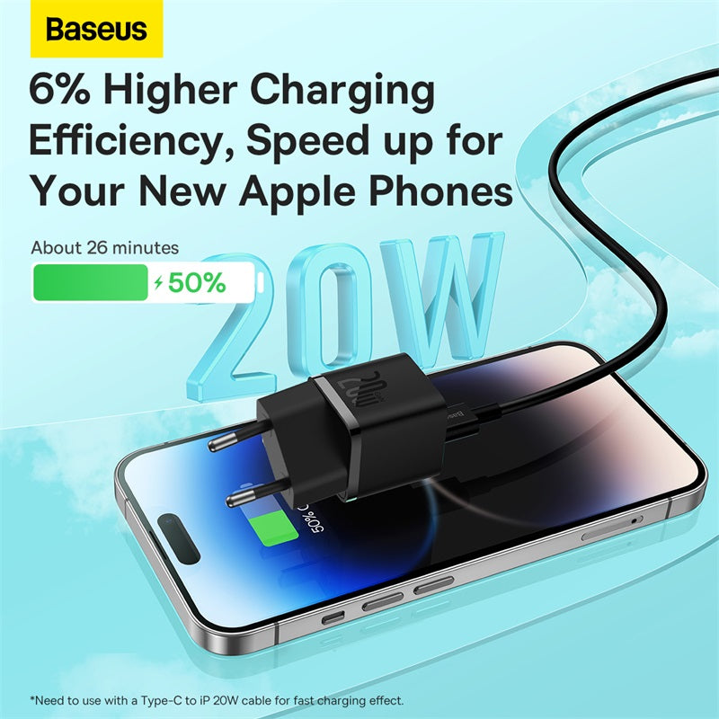 Baseus GaN5 Series Fast Charger Mini PD 20W