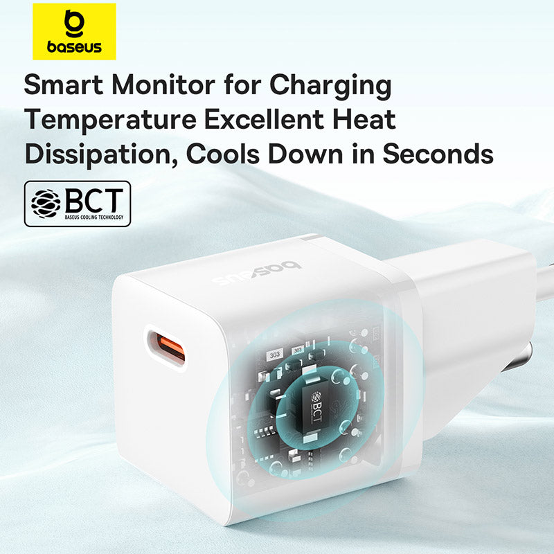 Baseus GaN5 Fast Charger(Mini) 1C 20W EU (With: Baseus Dynamic 3 Series Fast Charging Data Cable Type C to Type C 100W 1m