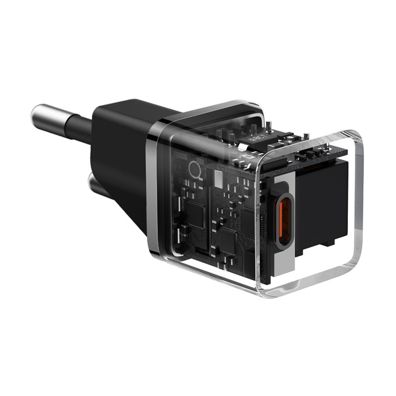 Baseus GaN5 Fast Charger(Mini) 1C 20W EU (With: Baseus Dynamic 3 Series Fast Charging Data Cable Type C to Type C 100W 1m