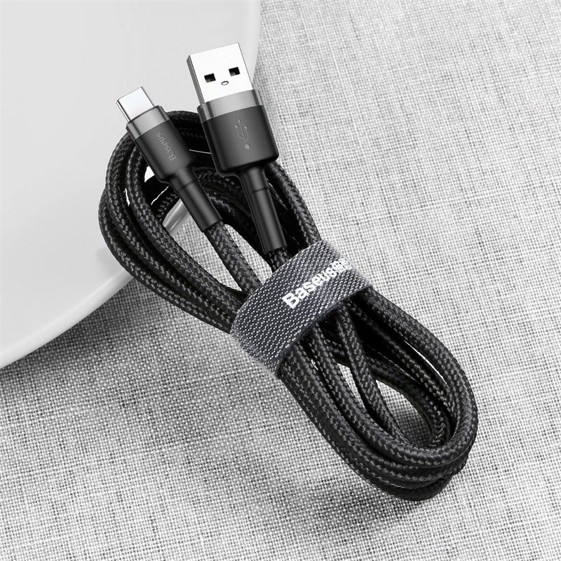 Baseus Cafule Series Fast Charging and Data Cable USB to Type C 2A 2M Gray