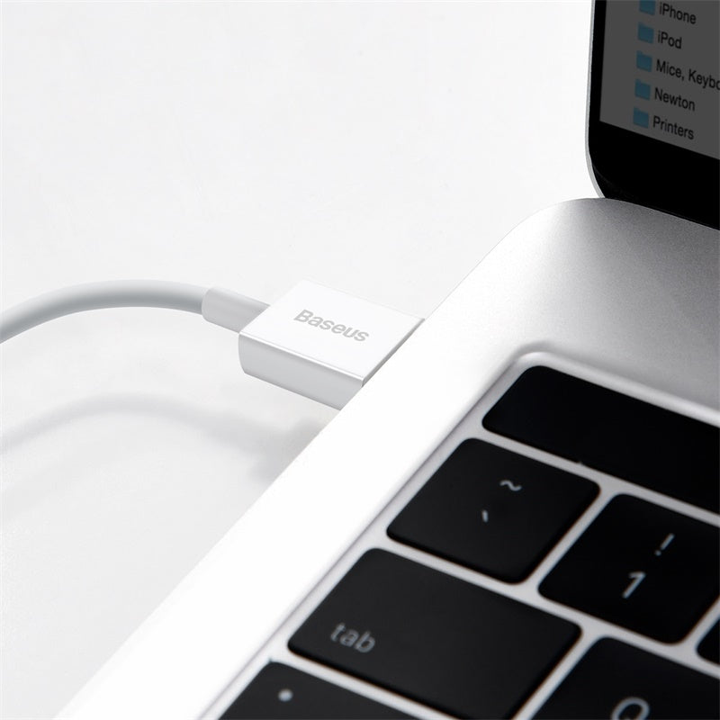 Baseus Superior Series Fast Charging Data Cable USB to iOS 2.4A 1M - White