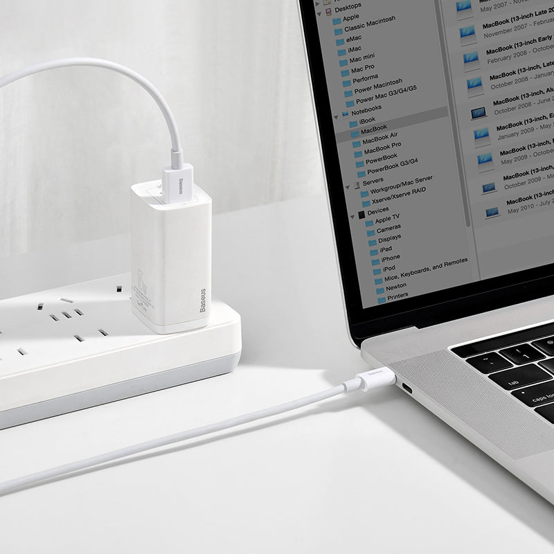 Baseus Superior Series Fast Charging Data Cable USB to Type-C 66W 1M White