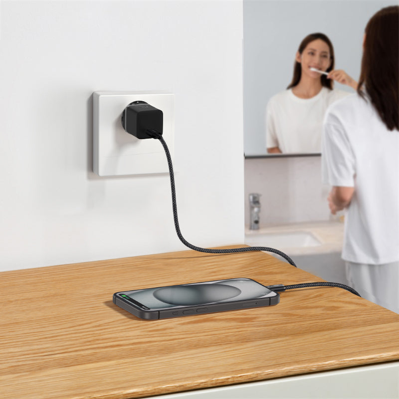 Baseus GaN5 Fast Charger(Mini) 1C 20W EU (With: Baseus Dynamic 3 Series Fast Charging Data Cable Type C to Type C 100W 1m