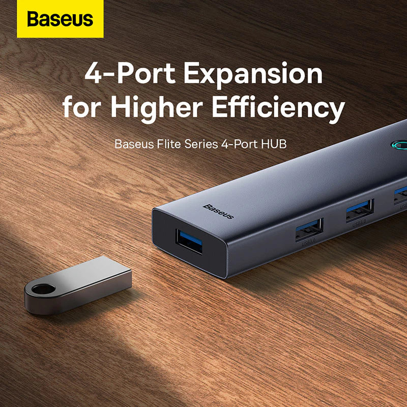 Baseus Ultrajoy Series Type C to 4-Port USB 3.0 Smart HUB
