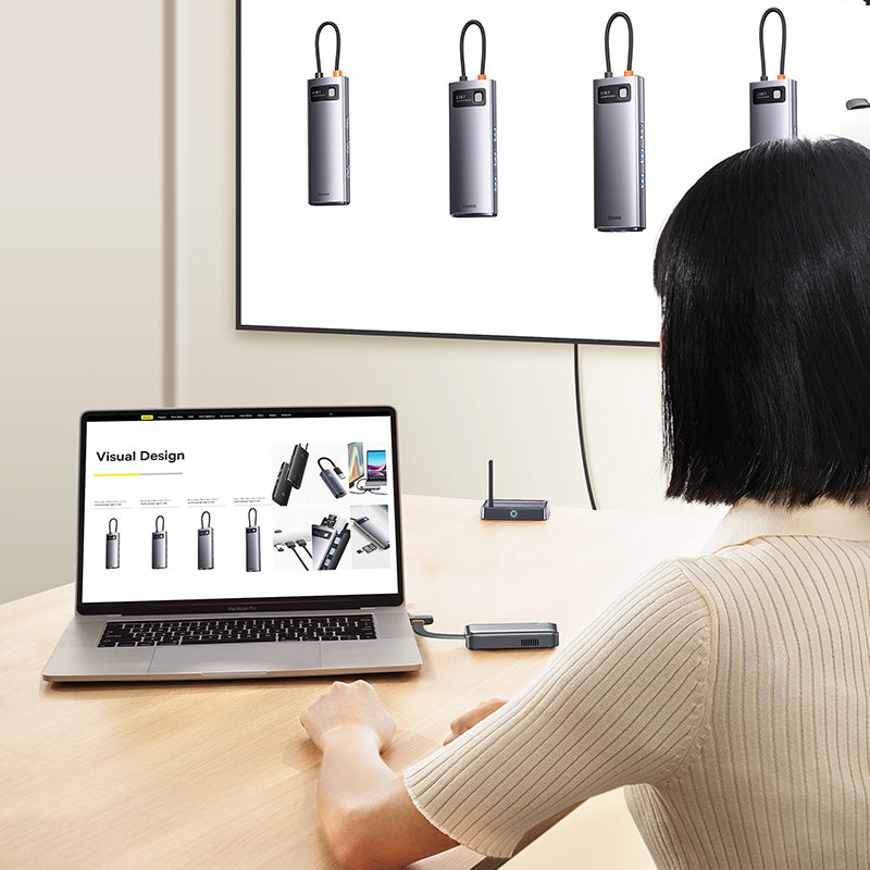 Baseus 4K Wireless Display Dongle Adapter Grey