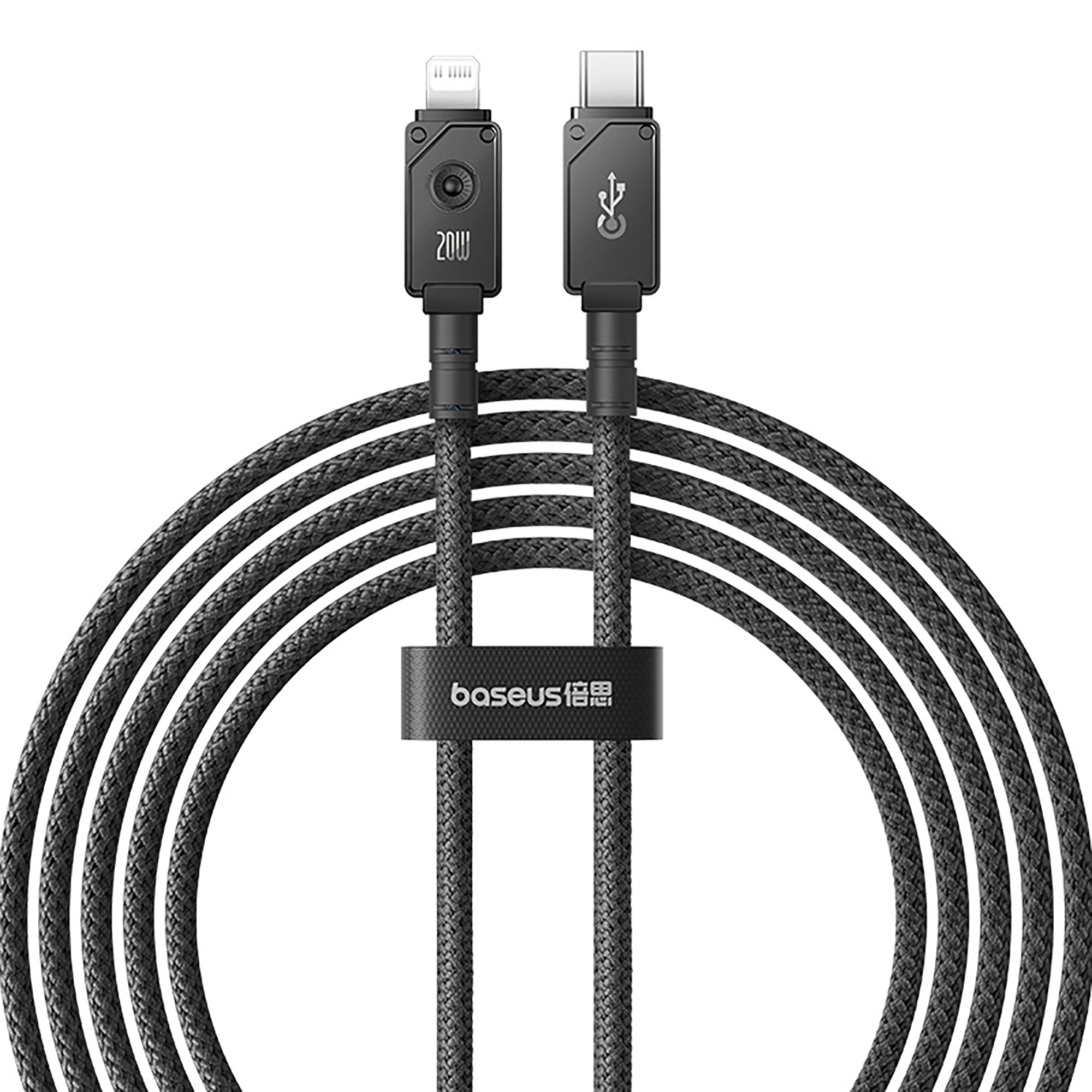 Baseus Unbreakable Series Fast Charging Data Cable Type C to iP 20W 2m Cluster Black
