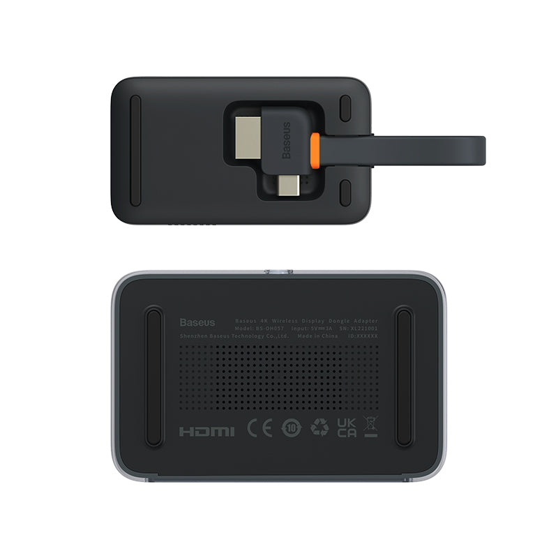 Baseus 4K Wireless Display Dongle Adapter Grey