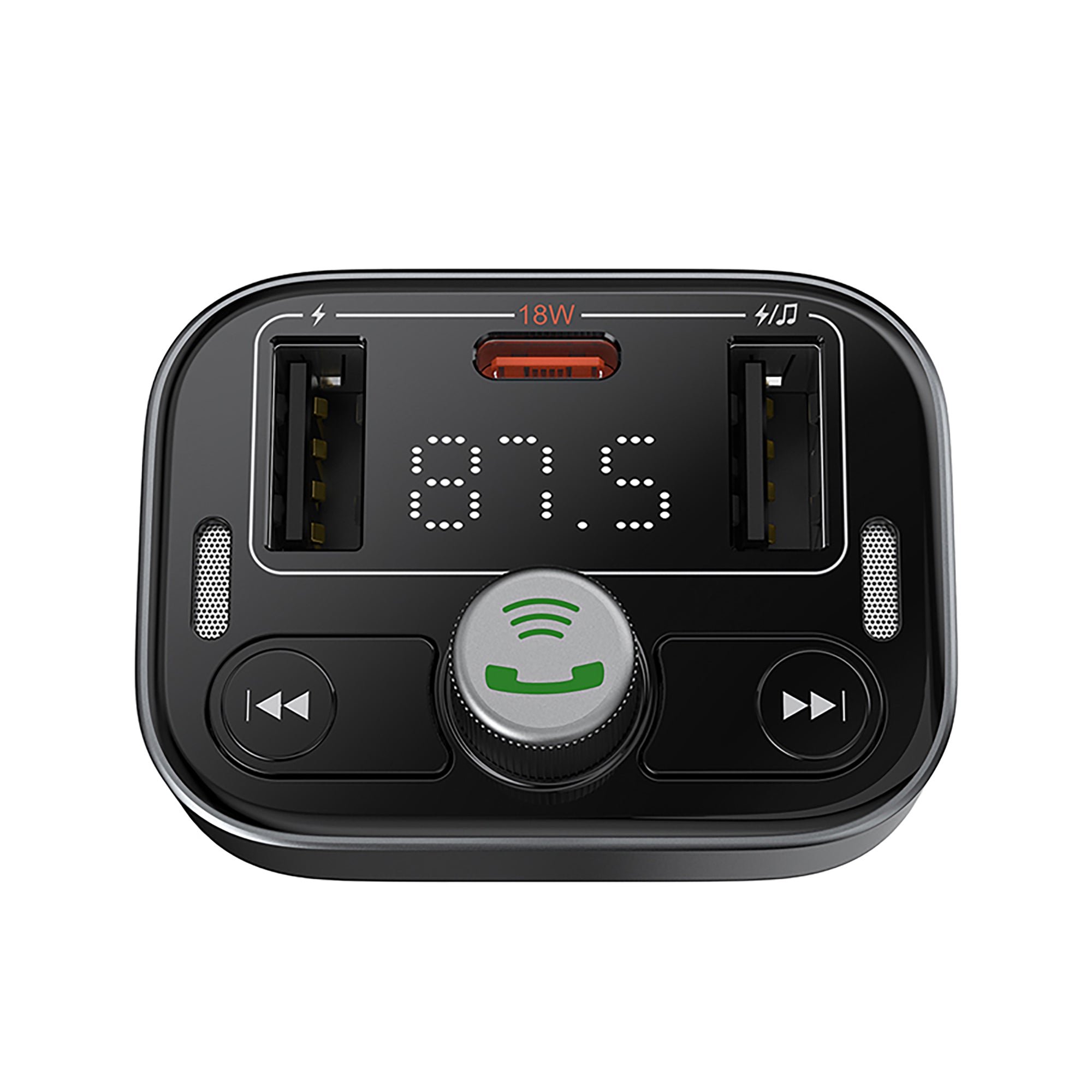 Baseus S-09 Pro Series Car FM Transmitter Cluster - Black