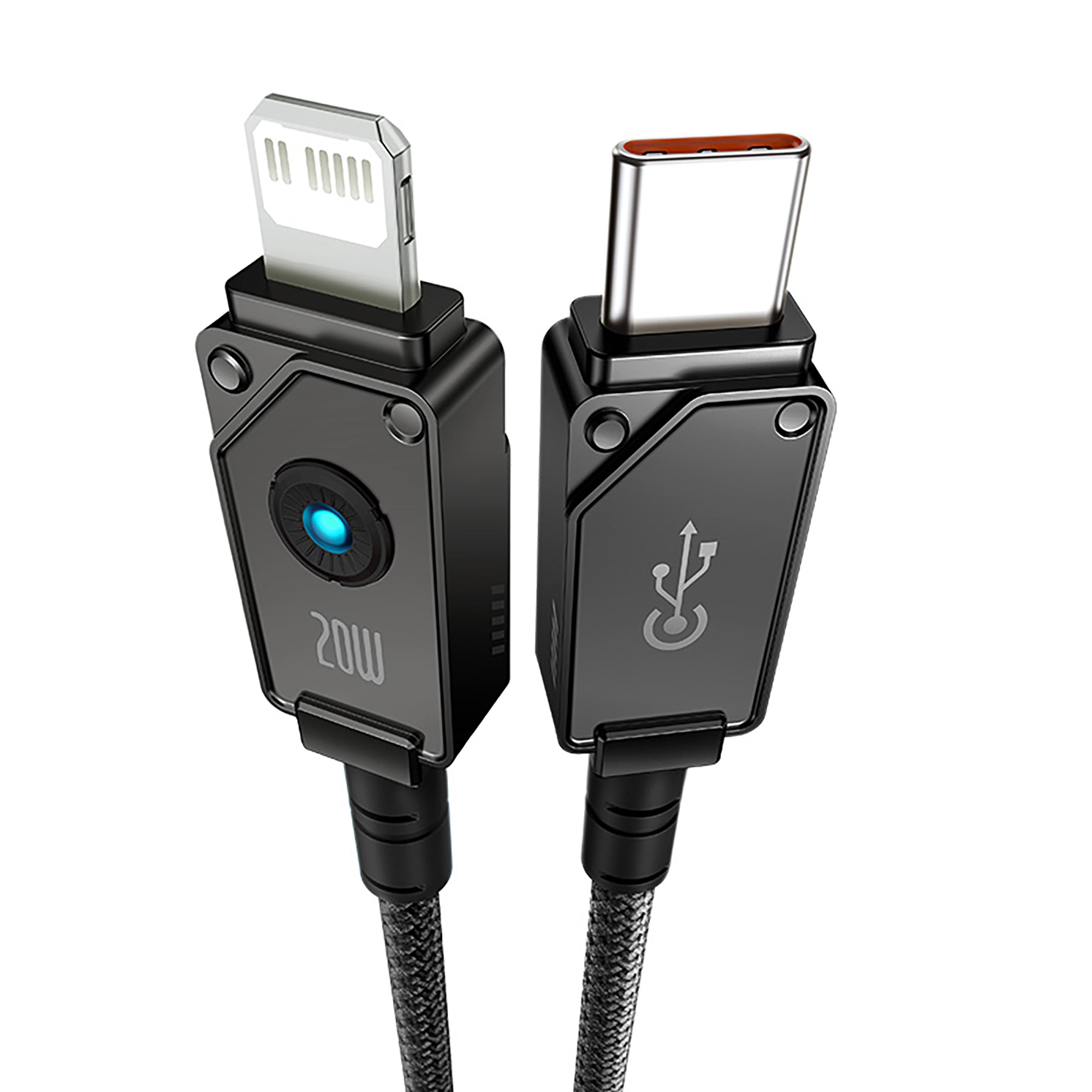 Baseus Unbreakable Series Fast Charging Data Cable Type C to iP 20W 2m Cluster Black