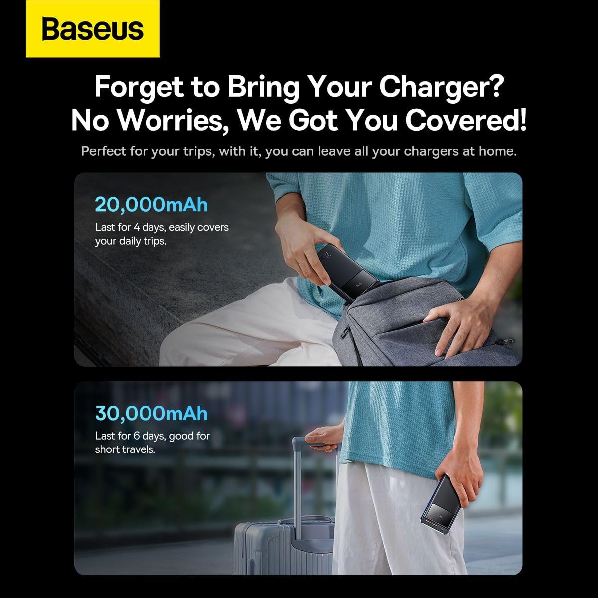 Baseus Star-Lord Digital Display Fast Charge Power Bank 30000mAh 22.5W