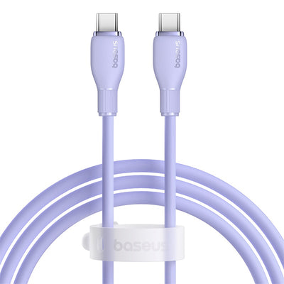 Baseus Pudding Series Fast Charging Cable Type-C to Type-C 100W 1.2m - Nebula Purple