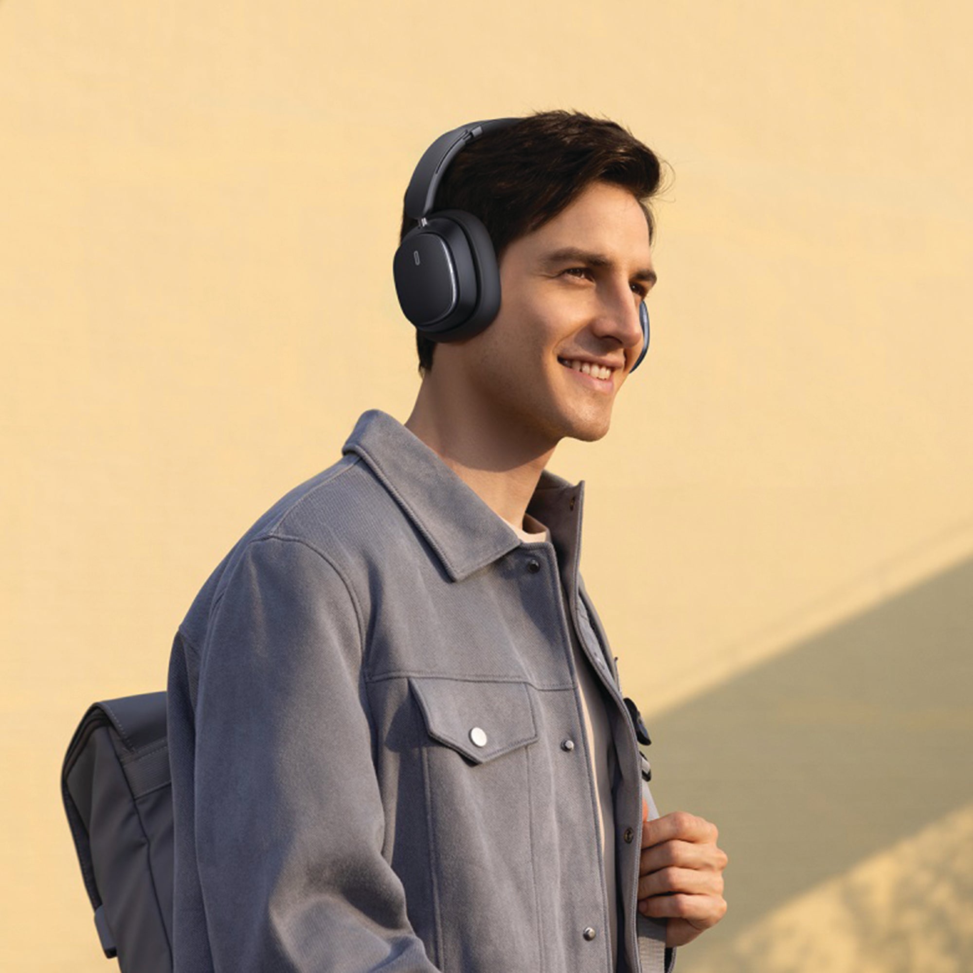 Baseus Bowie H1 Pro Noise-Cancellation Wireless Headphones - Cluster Black