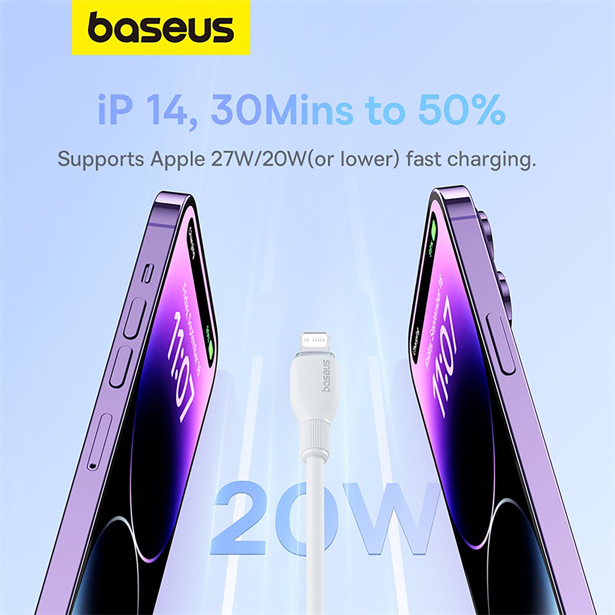 Baseus Pudding Series Fast Charging Cable Type C to iP 20W 2m