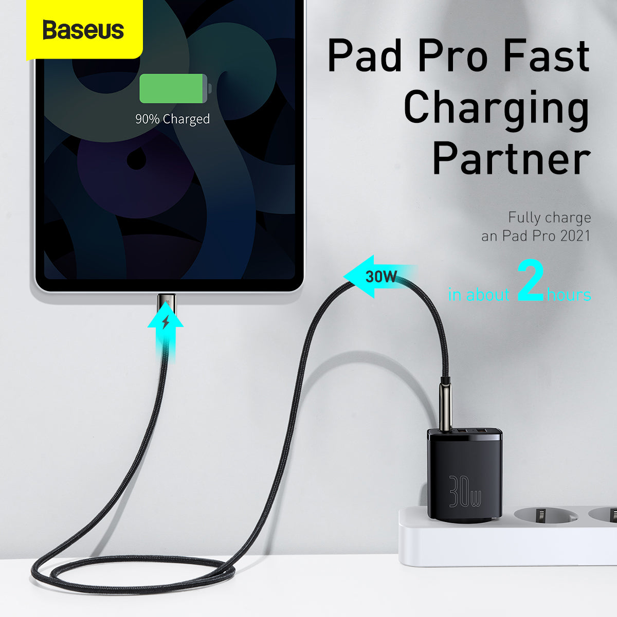 Baseus Compact Quick Charger 2U+C 30W EU