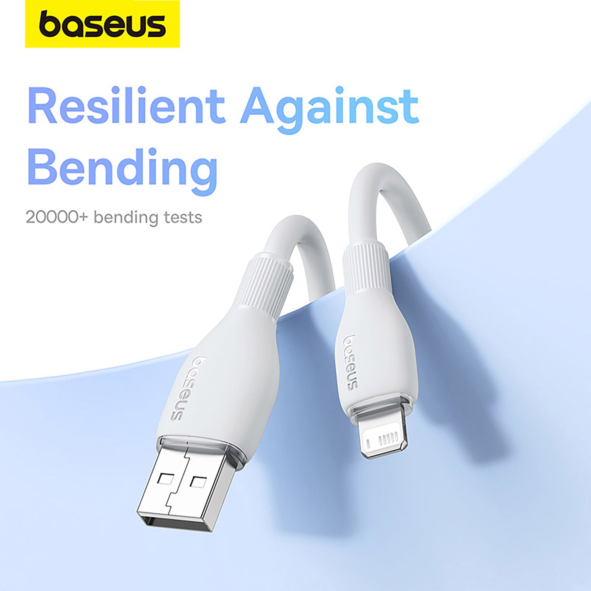 Baseus Pudding Series Fast Charging Cable USB to iP 2.4A 1.2m - Stellar White