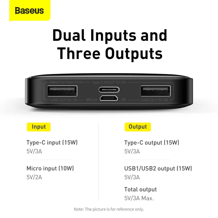 Baseus Bipow Series Digital Display Power Bank 10000mAh 15W - Black