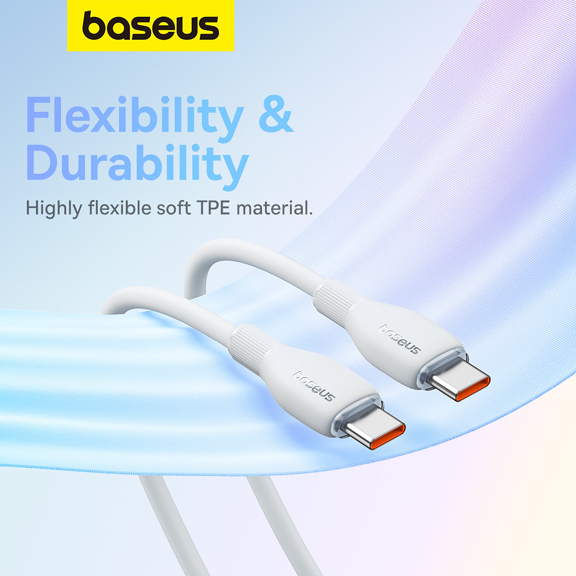 Baseus Pudding Series Fast Charging Cable Type C to Type C 100W 2m