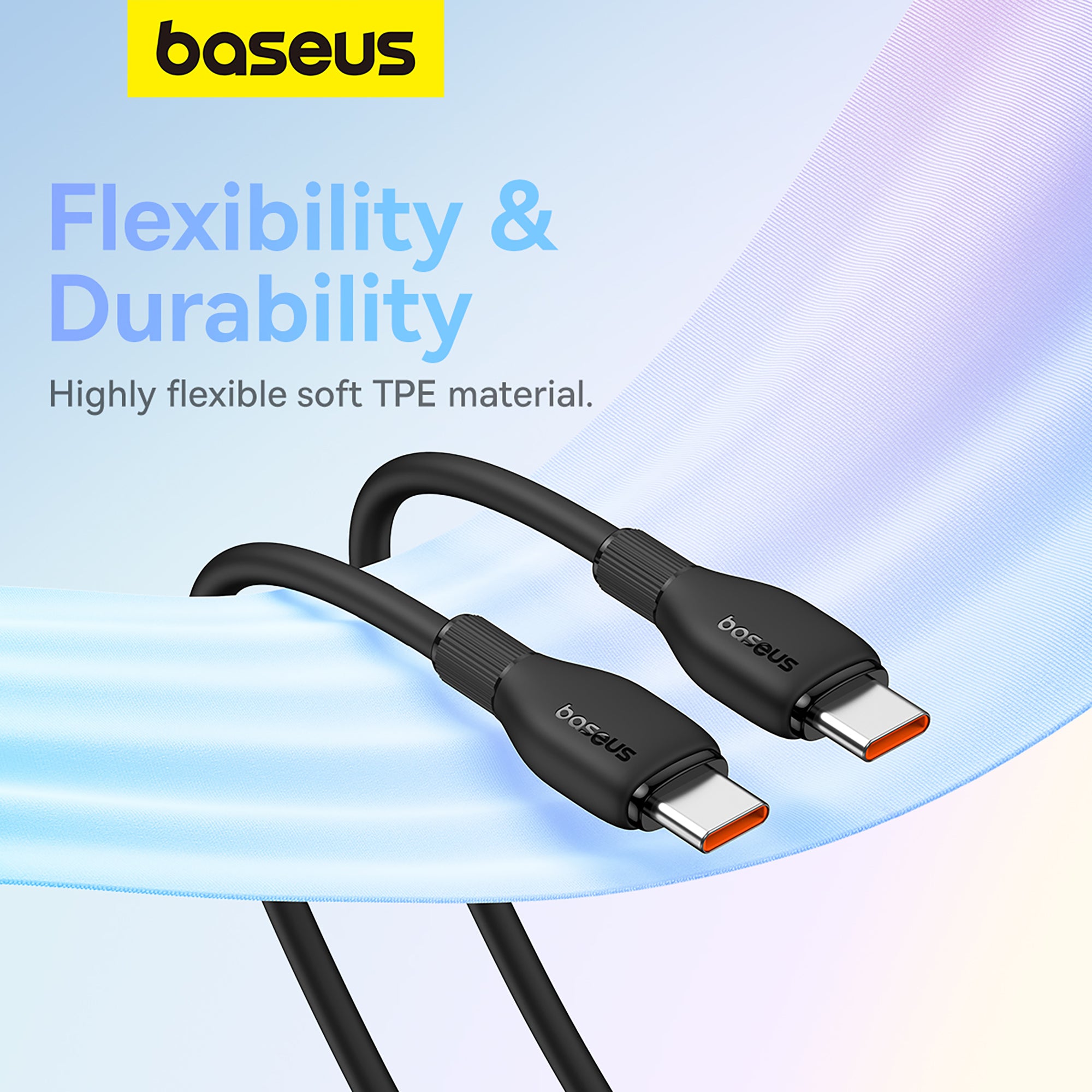 Baseus Pudding Series Fast Charging Cable Type C to Type C 100W 2m