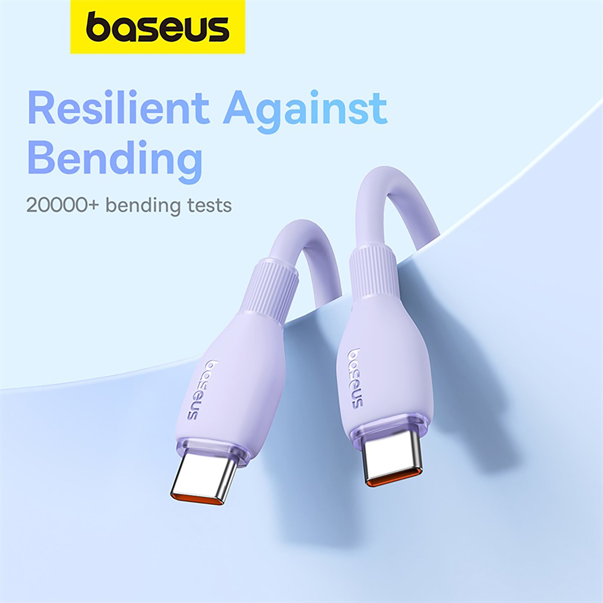 Baseus Pudding Series Fast Charging Cable Type-C to Type-C 100W 1.2m - Nebula Purple