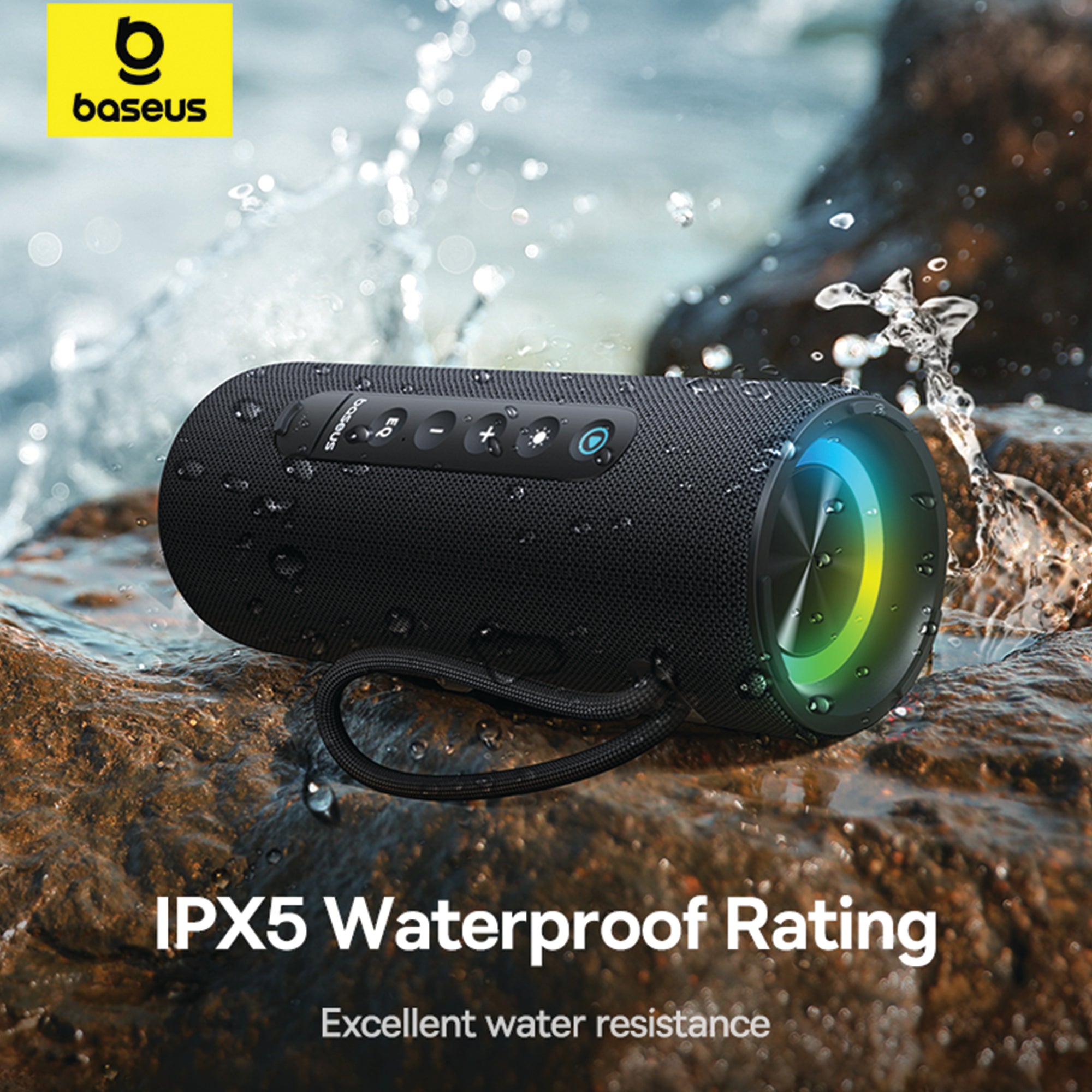 Baseus AeQur VO20 Portable Wireless Speaker - Cluster Black