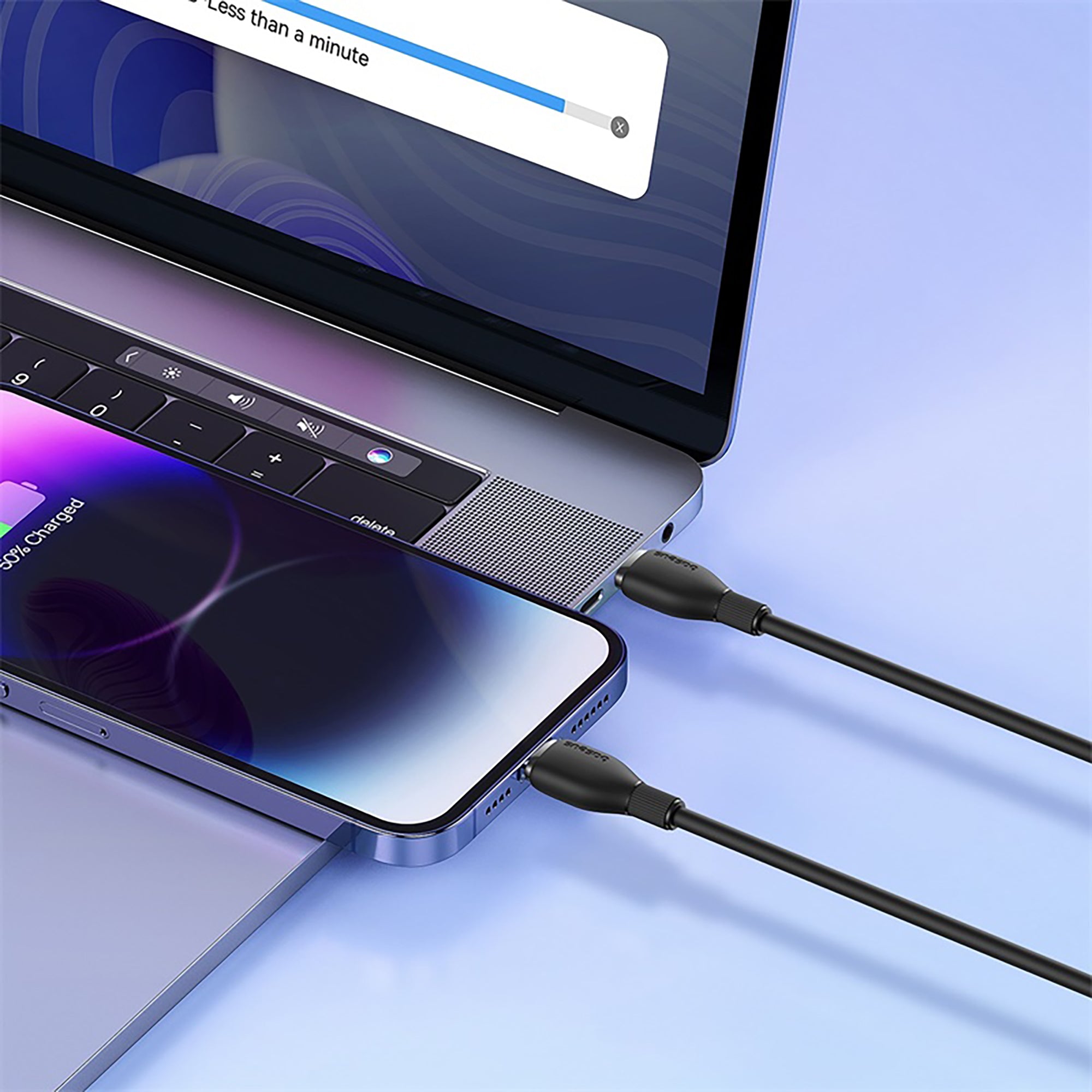 Baseus Pudding Series Fast Charging Cable Type-C to iP 20W 1.2m - Cluster Black