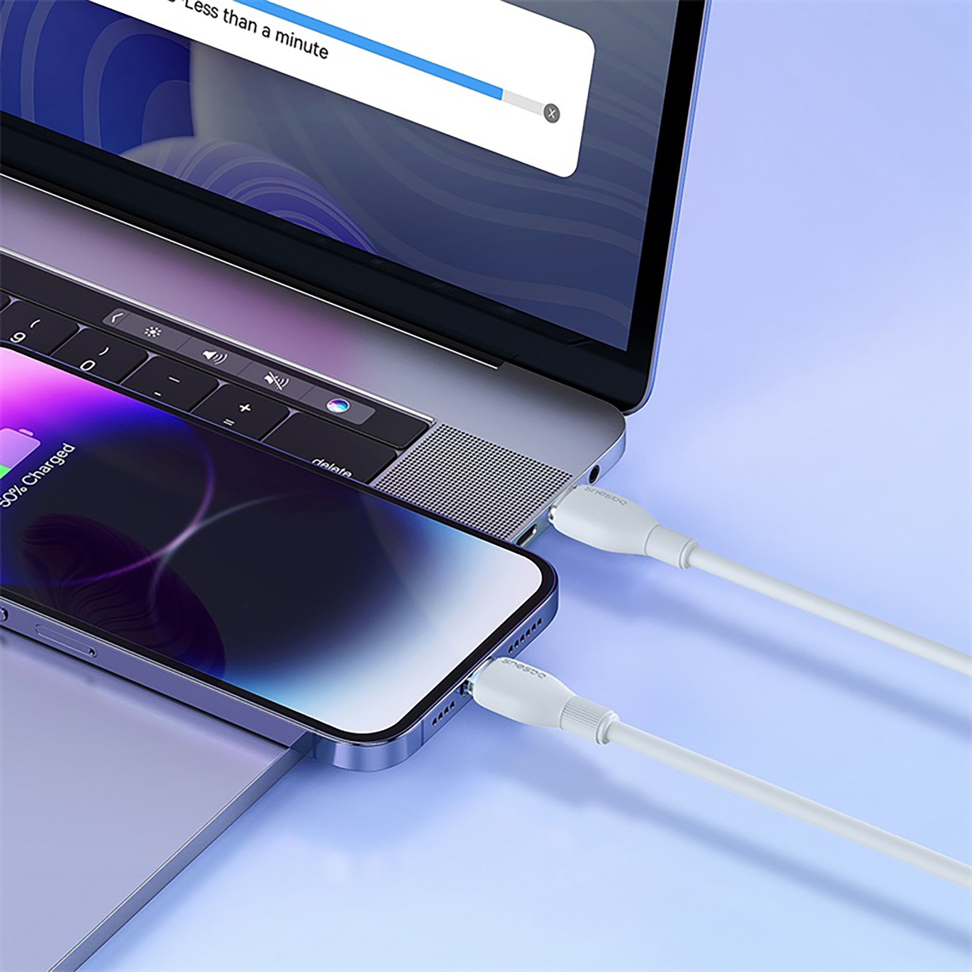 Baseus Pudding Series Fast Charging Cable Type-C to iP 20W 1.2m - Stellar White