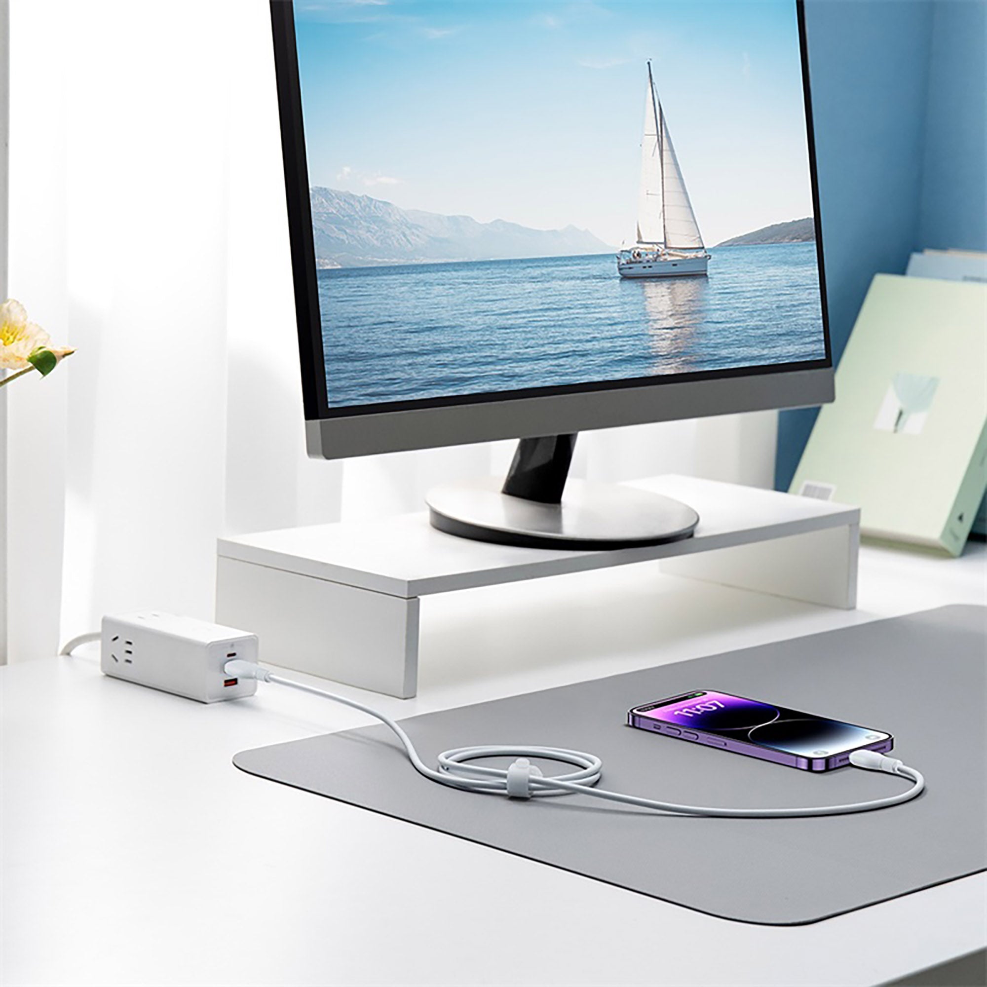 Baseus Pudding Series Fast Charging Cable USB to iP 2.4A 1.2m - Stellar White