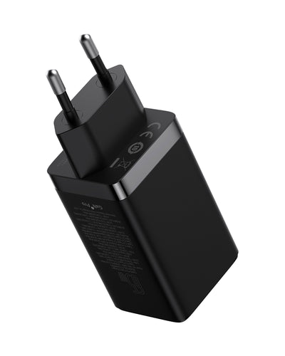 Baseus GaN5 Pro Fast Charger 2C+U 65W EU Adapter - Black