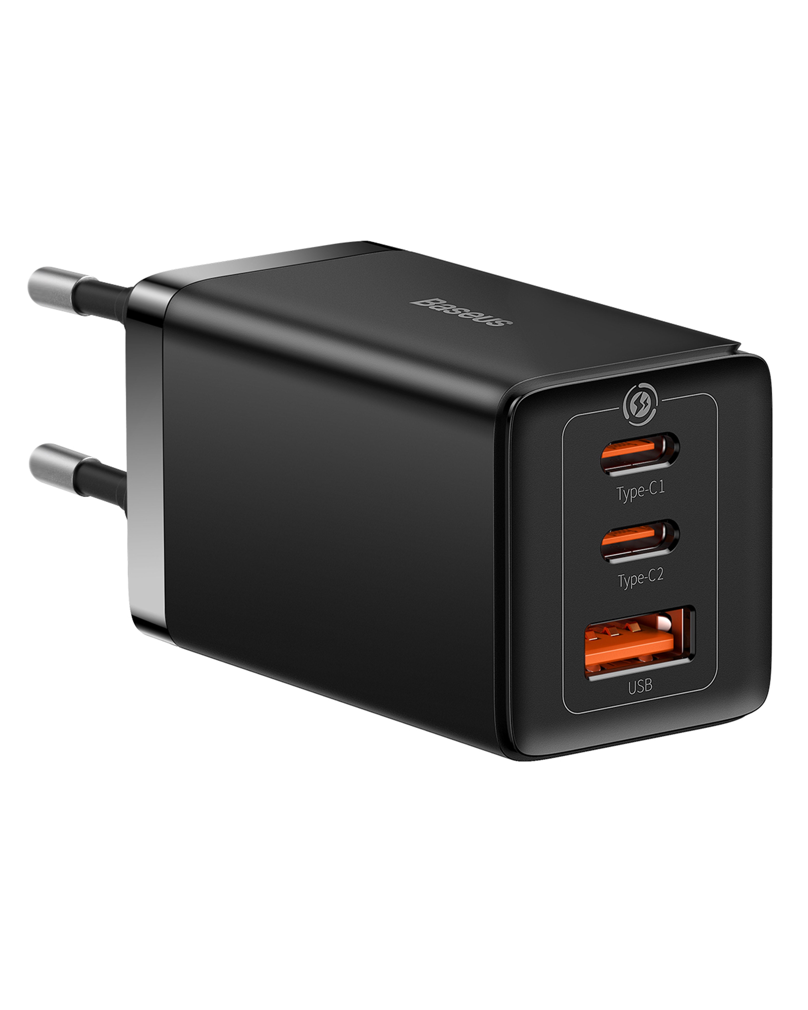 Baseus GaN5 Pro Fast Charger 2C+U 65W EU Adapter - Black