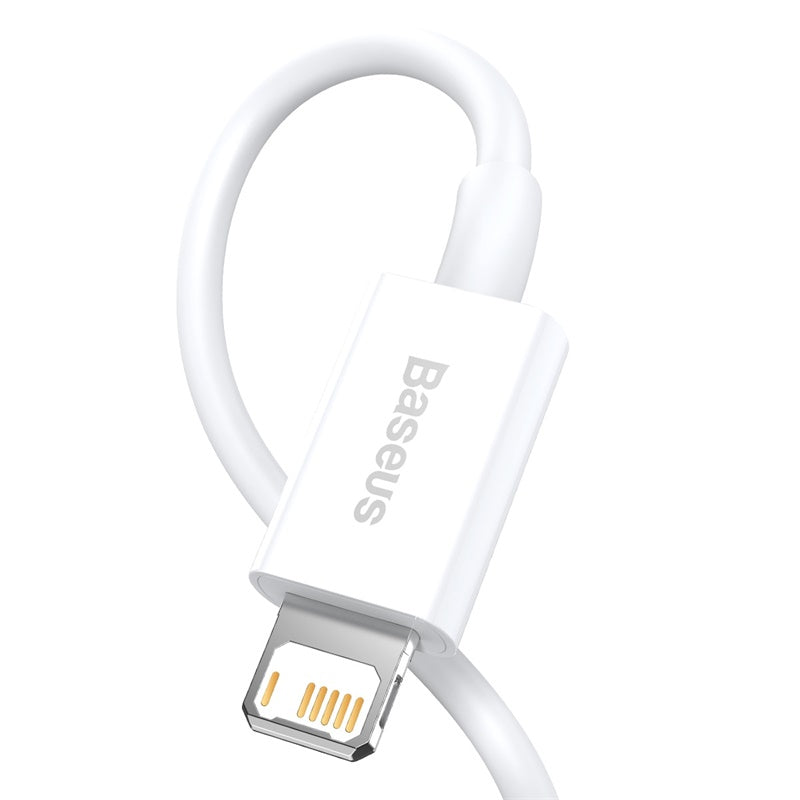 Baseus Superior Series Fast Charging Data Cable USB to iOS 2.4A 1M - White