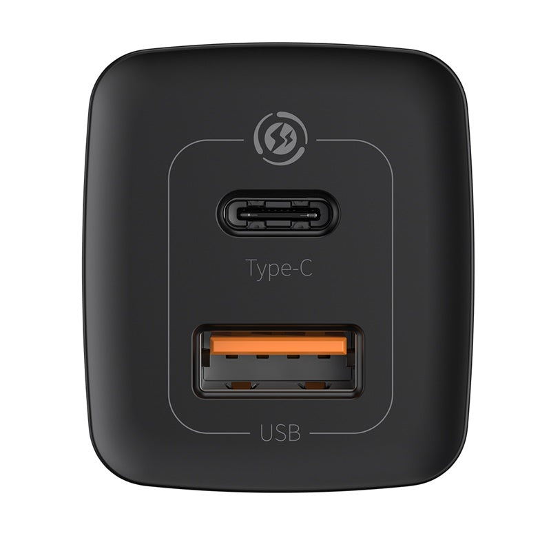 Baseus GaN2 Lite Quick Charger 65W Type-C & USB EU - Black