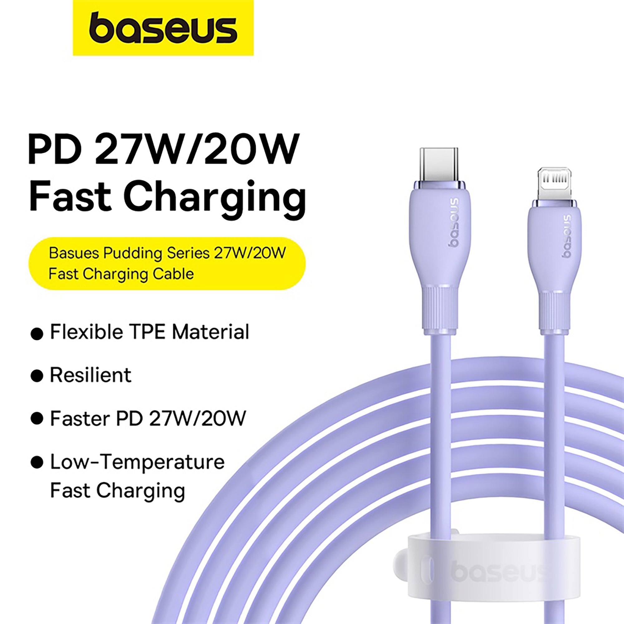 Baseus Pudding Series Fast Charging Cable Type C to iP 20W 2m