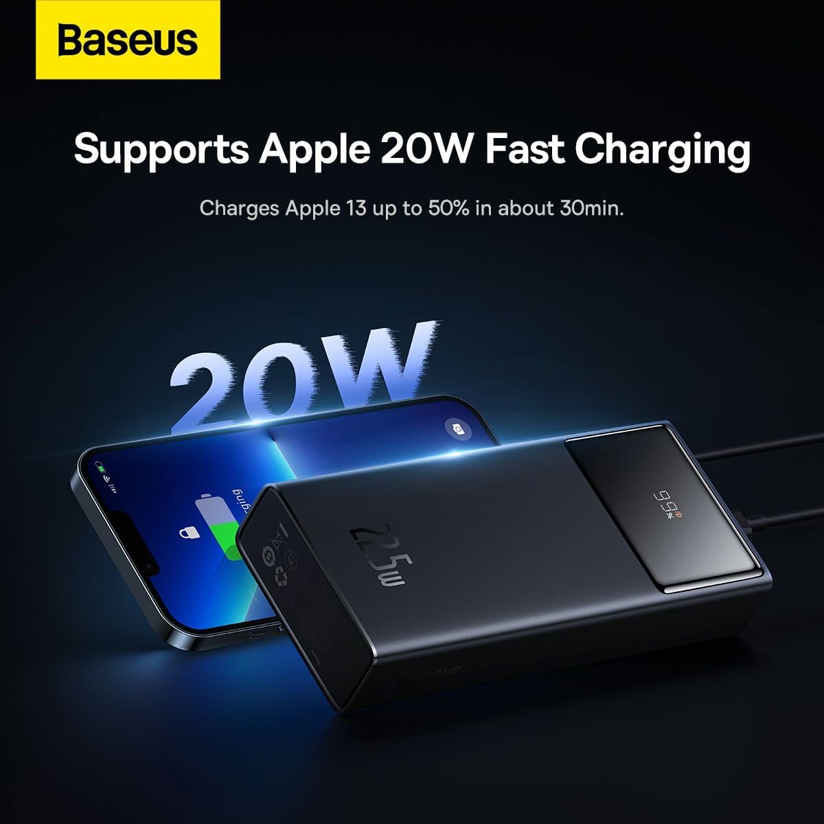 Baseus Star-Lord Digital Display Fast Charge Power Bank 30000mAh 22.5W