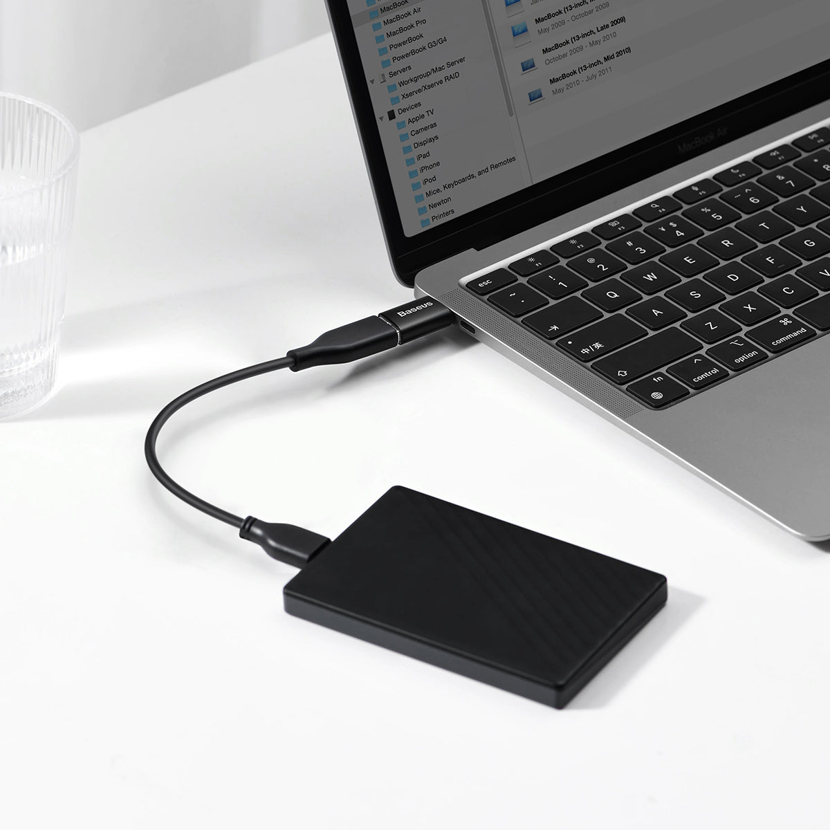 Baseus Ingenuity Series Mini Female OTG Adaptor Type-C to USB-A 3.1 Black