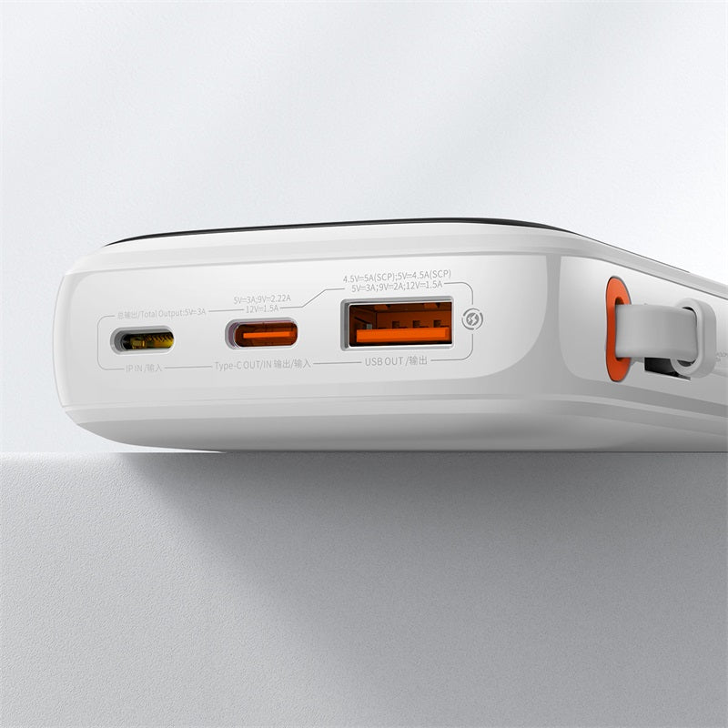Baseus Qpow Pro Digital Display Fast Charge Power Bank 10000mAh 22.5W Type C