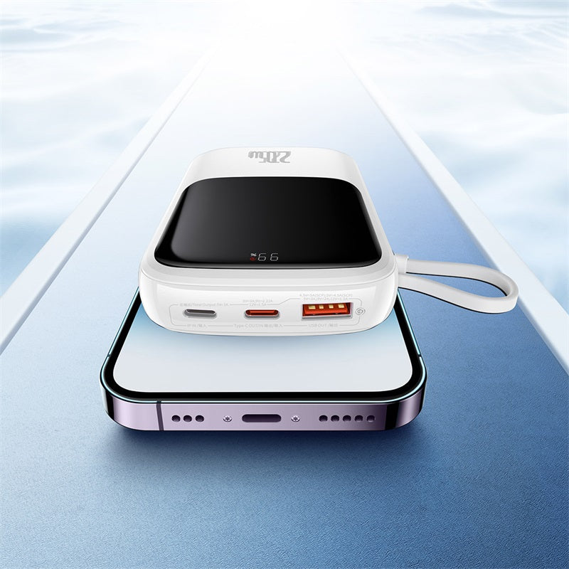 Baseus Qpow Pro Digital Display Fast Charge Power Bank 10000mAh 20W iOS White